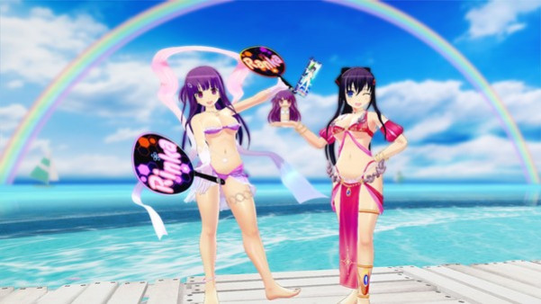 Игра SENRAN KAGURA Peach Beach Splash - VALKYRIE DRIVE -BHIKKHUNI- Collaboration Pack, скриншот