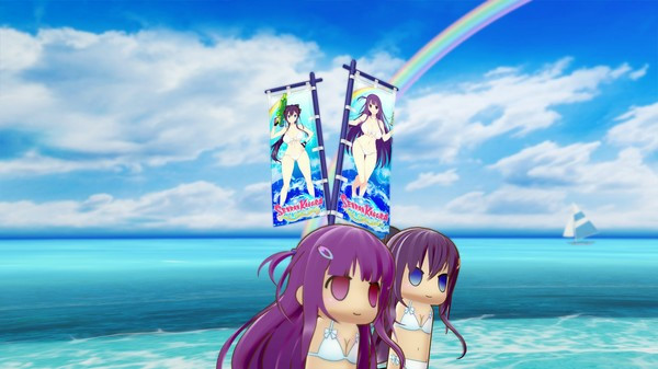Игра SENRAN KAGURA Peach Beach Splash - VALKYRIE DRIVE -BHIKKHUNI- Collaboration Pack, скриншот