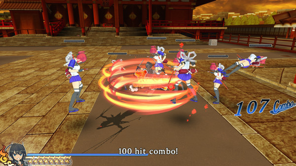 Игра SENRAN KAGURA SHINOVI VERSUS, скриншот