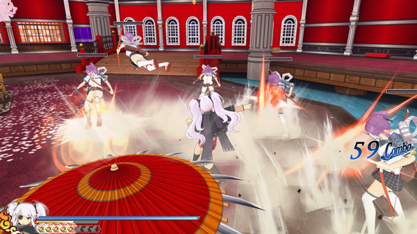 Игра SENRAN KAGURA SHINOVI VERSUS, скриншот