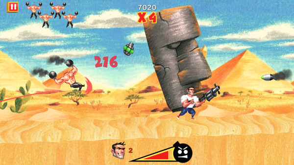 Игра Serious Sam: Kamikaze Attack!, скриншот
