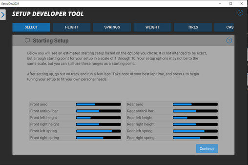 Игра Setup Developer Tool 2021, скриншот