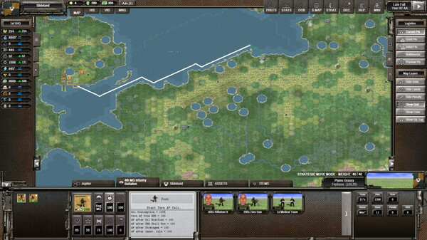 Игра Shadow Empire: Oceania, скриншот
