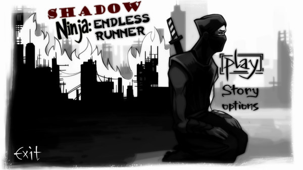 Игра Shadow Ninja: Endless Runner, скриншот