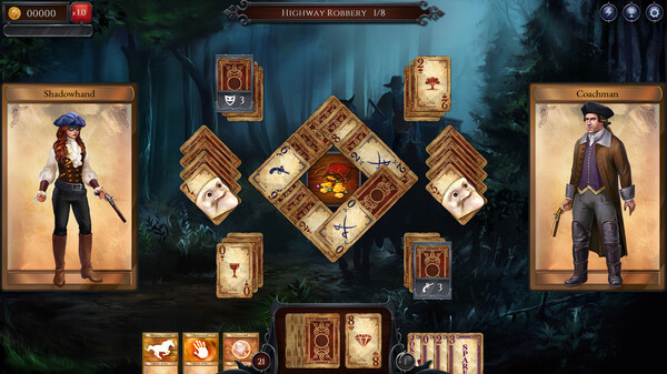 Игра Shadowhand Solitaire, скриншот