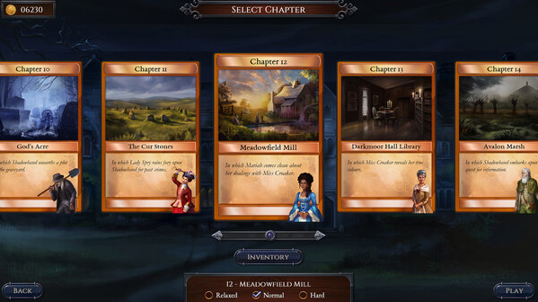 Игра Shadowhand Solitaire, скриншот