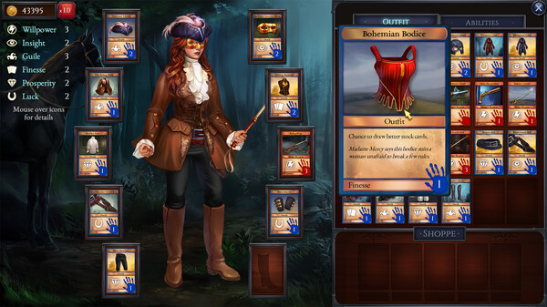 Игра Shadowhand Solitaire, скриншот