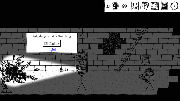 Игра Shadows Over Loathing, скриншот