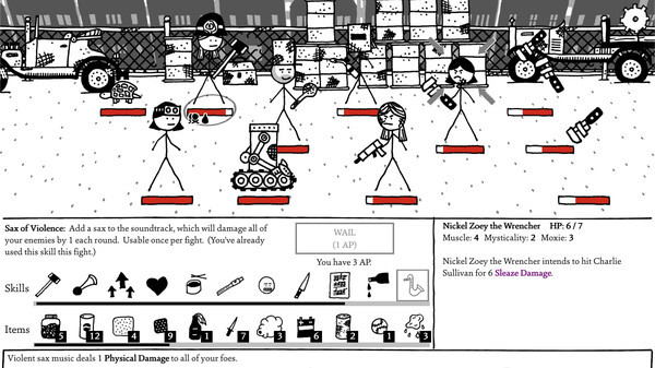 Игра Shadows Over Loathing, скриншот