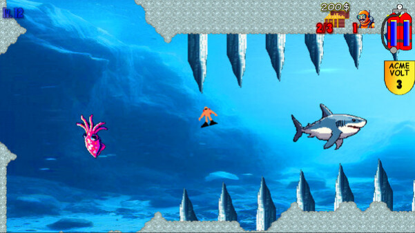 Игра Shark's Treasures Adventure, скриншот
