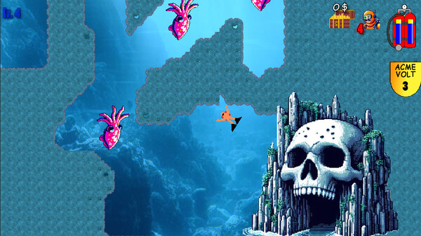 Игра Shark's Treasures Adventure, скриншот