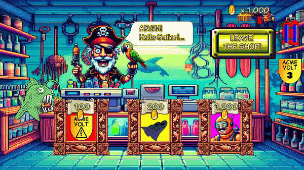 Игра Shark's Treasures Adventure, скриншот