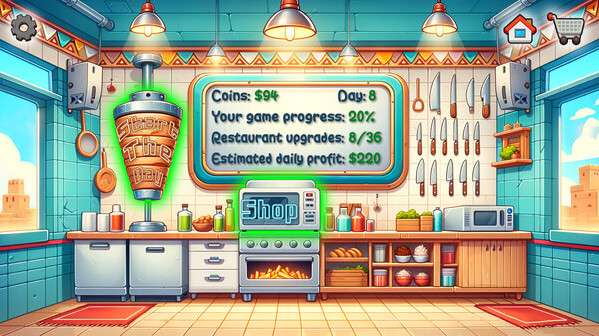 Игра Shawarma Legend, скриншот