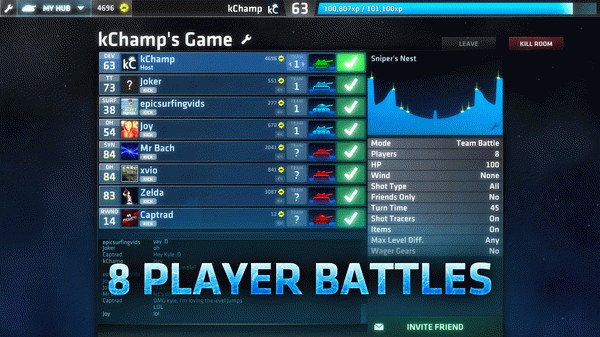 Игра ShellShock Live, скриншот