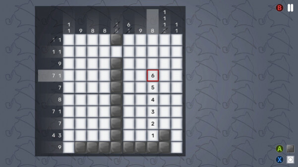 Игра SherloCAT Holmes Nonogram, скриншот