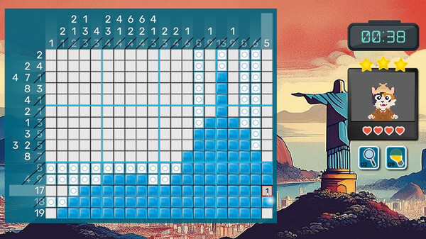 Игра SherloCAT Nonogram Rio, скриншот