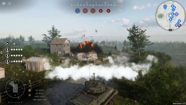 Игра Sherman Commander, скриншот