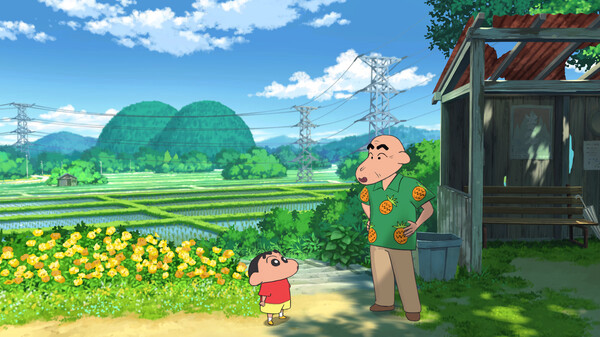 Игра Shin chan: Shiro and the Coal Town, скриншот