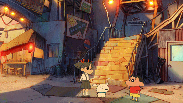 Игра Shin chan: Shiro and the Coal Town, скриншот