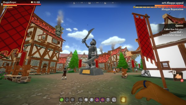 Игра Shoppe Keep 2 - Кооперативная онлайн-RPG от первого лица с открытым миром и менеджментом ресурсов, скриншот