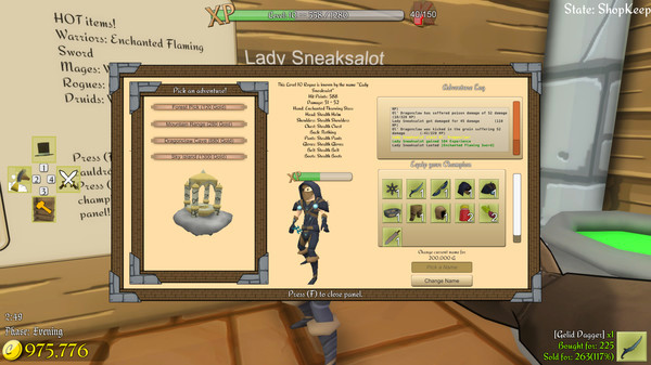 Игра Shoppe Keep, скриншот