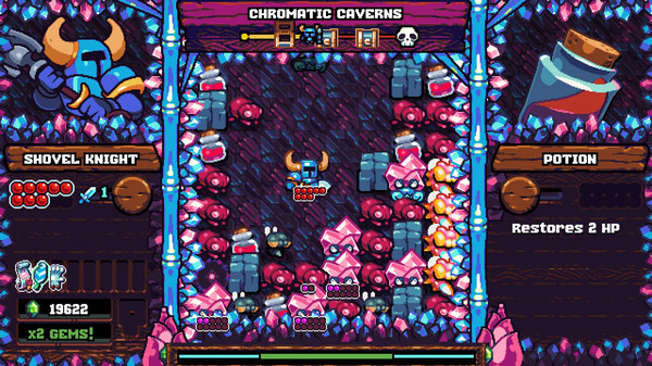 Игра Shovel Knight Pocket Dungeon, скриншот