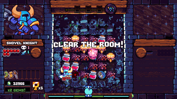 Игра Shovel Knight Pocket Dungeon, скриншот