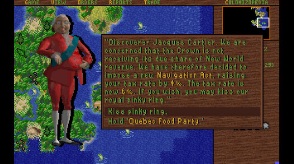 Игра Sid Meier's Colonization (Classic), скриншот
