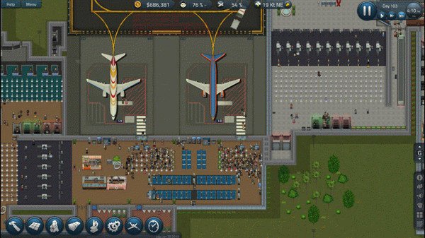 Игра SimAirport, скриншот