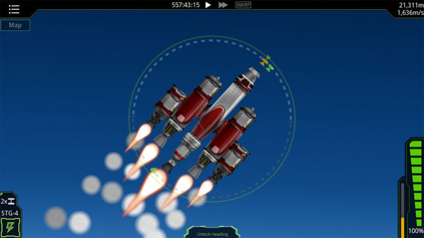 Игра SimpleRockets, скриншот