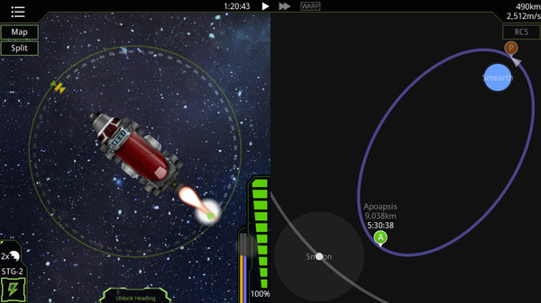 Игра SimpleRockets, скриншот