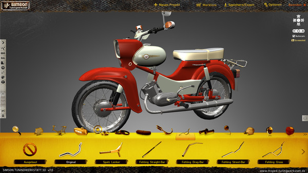 Игра Simson Tuningwerkstatt 3D, скриншот