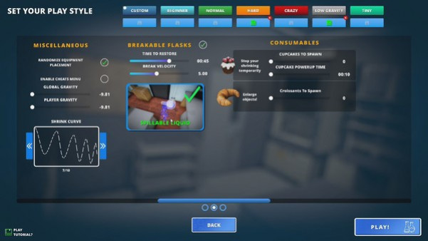 Игра Size Matters, скриншот