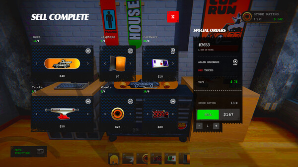 Игра Skatehouse, скриншот