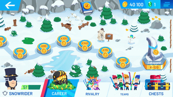 Игра Ski Jump Challenge 2024, скриншот