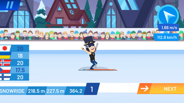 Игра Ski Jump Challenge 2024, скриншот