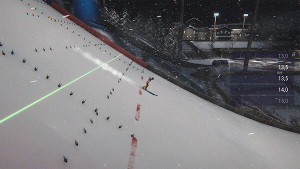 Игра Ski Jumping World Cup, скриншот