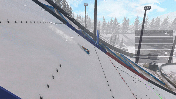 Игра Ski Jumping World Cup, скриншот