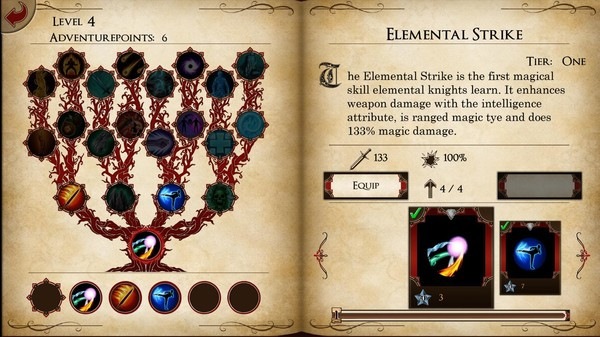 Игра Skilltree Saga, скриншот