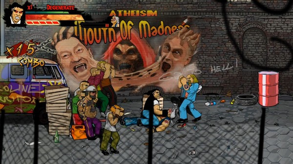 Игра Skinny & Franko: Fists of Violence, скриншот