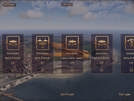 Игра Sky Gamblers: Storm Raiders, скриншот
