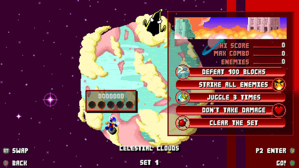 Игра Sky Racket, скриншот