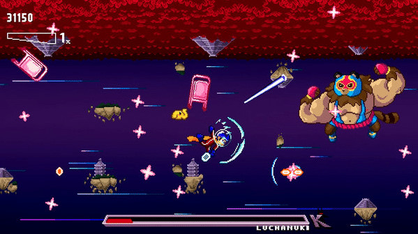 Игра Sky Racket, скриншот