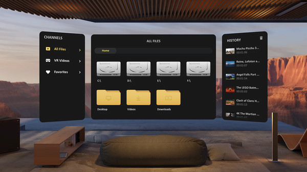 Игра SKYBOX VR Video Player, скриншот