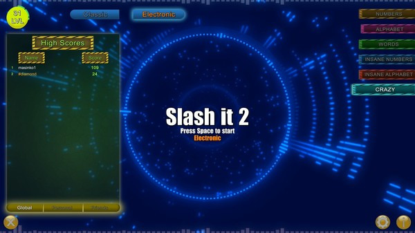 Игра Slash it 2 - Electronic Music Pack, скриншот