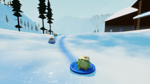 Игра Sledding Game, скриншот
