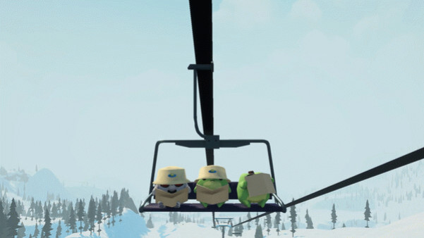 Игра Sledding Game, скриншот