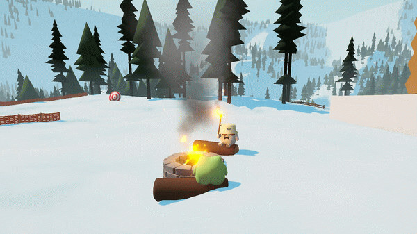 Игра Sledding Game, скриншот