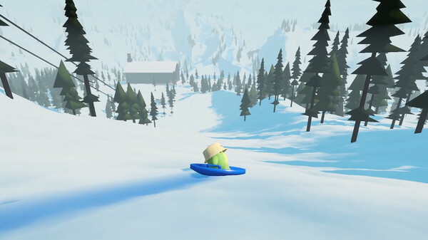 Игра Sledding Game, скриншот