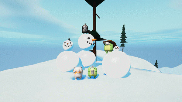 Игра Sledding Game, скриншот